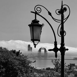 Low angle view of street light