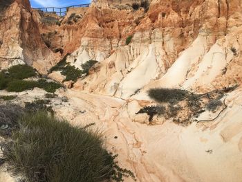 View of rock formations