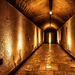 Interior of tunnel