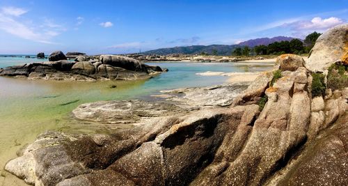 Scenic view of sea against sky