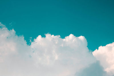 Low angle view of clouds in blue sky