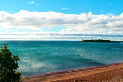 Scenic view of sea against sky