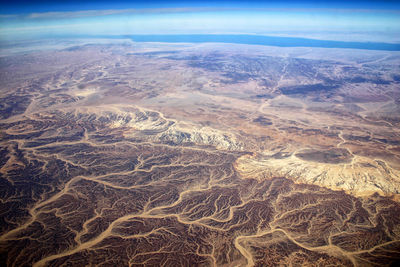 Aerial view of landscape against sky