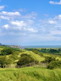 Scenic view of landscape against sky