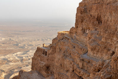 Rock formations on mountain