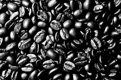 Full frame shot of roasted coffee beans