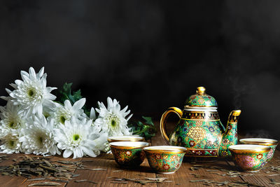 Close-up of potted plant on table