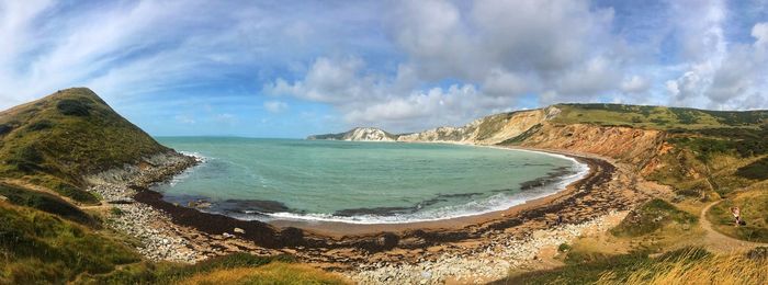 Panoramic view of sea against sky