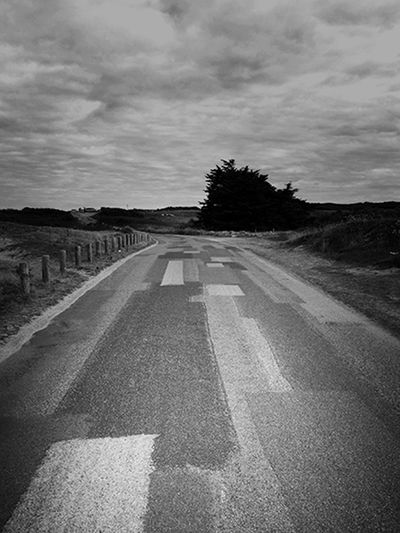 the way forward, road, diminishing perspective, sky, road marking, vanishing point, transportation, cloud - sky, asphalt, empty, cloudy, cloud, empty road, country road, tranquil scene, tranquility, long, landscape, street, surface level
