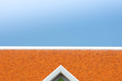 Low angle view of building against clear sky