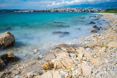 Scenic view of sea against sky