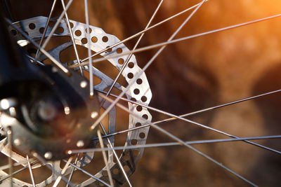 Bicycle wheel with elements 