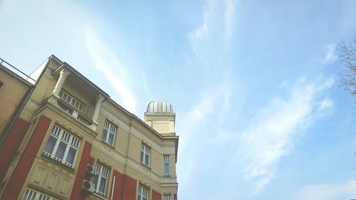 Low angle view of building against sky