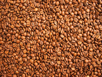 Coffee background,roasted coffee beans, brown background