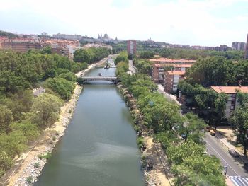 Panoramic view of cityscape against sky