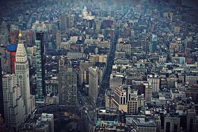 Aerial view of new york city