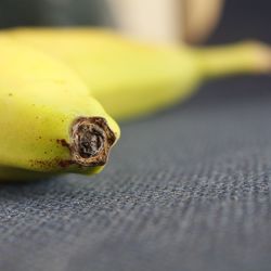 Close-up of banana on table