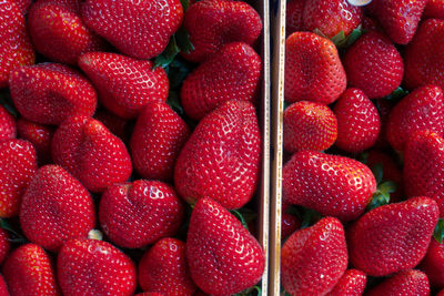 Full frame shot of strawberries