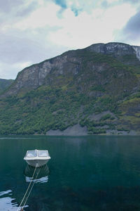 Scenic view of calm lake