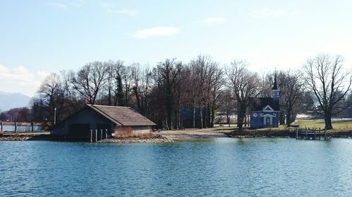 View of houses and trees