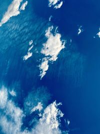 Low angle view of blue sky