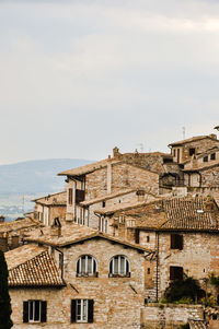 Residential buildings against sky