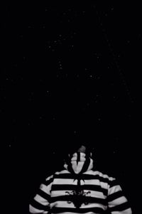 View of woman at night