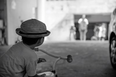 Man wearing hat