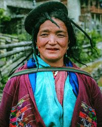 Portrait of a smiling young woman