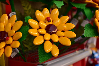 Close-up of fruits for sale at market stall