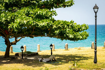 Scenic view of sea against sky