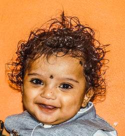 Portrait of smiling boy