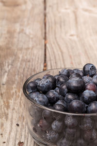 Close-up of fruits on table