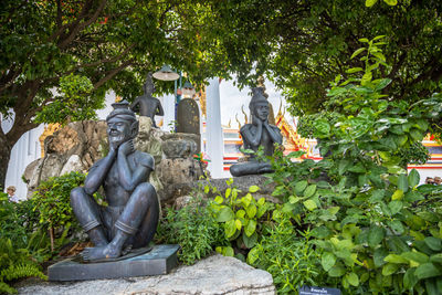 Statue outside temple