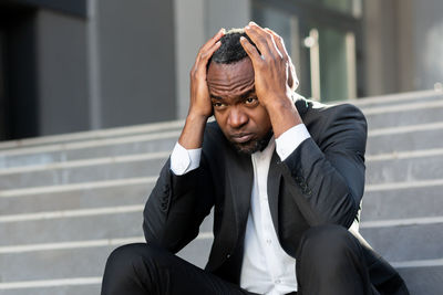 Young man using mobile phone