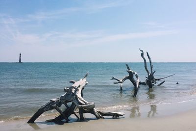 Scenic view of sea against sky