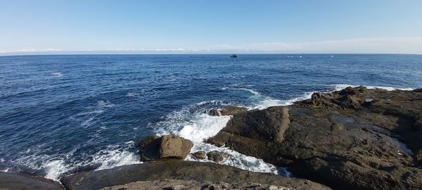 Scenic view of sea against sky