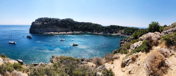 Scenic view of sea against sky