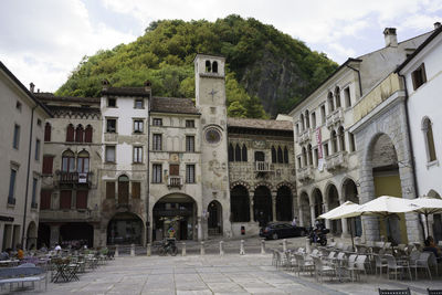 Low angle view of historical building