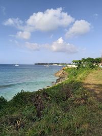 Scenic view of sea against sky