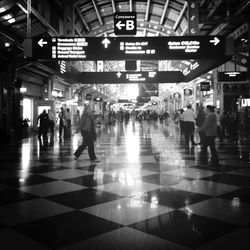 People at subway station