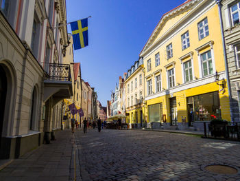 Street amidst buildings in city