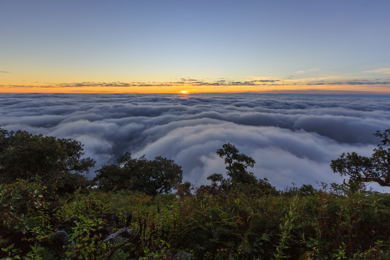 SCENIC VIEW OF CLOUDS DURING SUNSET