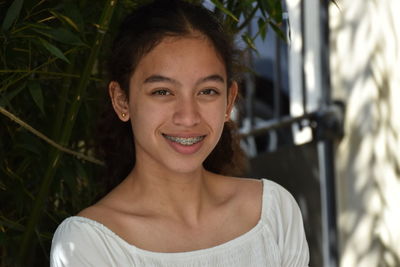 Portrait of a smiling young woman