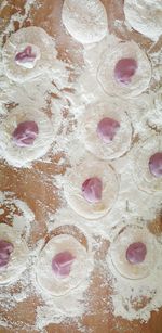 Full frame shot of cake on table