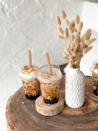 Close-up of drink on table