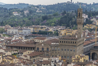 Aerial view of the historic center of florence