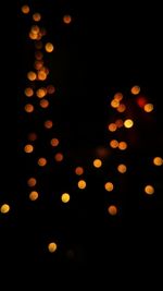 Defocused image of illuminated christmas lights