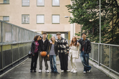 Group of people walking on street