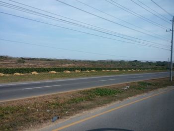 Country road along landscape